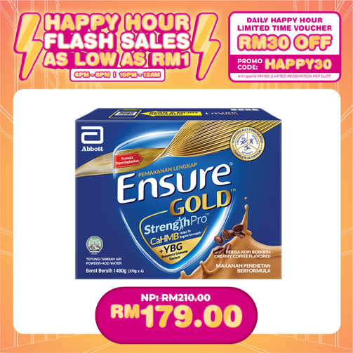 (HAPPY HOUR) ENSURE GOLD COFFEE (1.6KG)/ YBG (1.48KG)